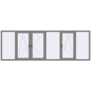 Altest Pony 375 3600x1200 мм RAL 9007 Grey aluminium з двох сторін Altest Pony 375 3600x1200 мм RAL 9007 Grey aluminium з двох сторін