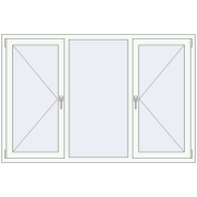 REHAU Euro 60 1800x1200 мм Білий (RAL 9016) з двох сторін