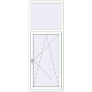 REHAU Euro 60 770x2010 мм Білий (RAL 9016) з двох сторін