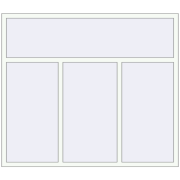 REHAU Euro 60 1900x1650 мм Білий (RAL 9016) з двох сторін