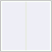 REHAU Euro 60 1700x1700 мм Білий (RAL 9016) з двох сторін