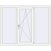 REHAU Euro 60 1560x1240 мм WALNUT ззовні REHAU Euro 60 1560x1240 мм WALNUT ззовні