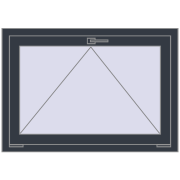REHAU Euro 70 1000x700 мм ANTHRACITE_GREY_STRUKTURAL з двох сторін