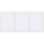REHAU Euro 60 2550x1200 мм Білий (RAL 9016) з двох сторін