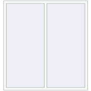 REHAU Euro 70 1600x1700 мм Білий (RAL 9016) з двох сторін