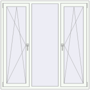 REHAU Euro 70 1550x1550 мм REHAU Euro 70 1550x1550 мм