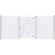 REHAU SYNEGO MD 2600x1200 мм Білий (RAL 9016) з двох сторін