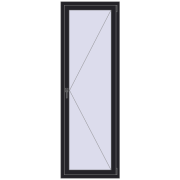 REHAU SYNEGO MD 700x2100 мм BLACK_ULTI-MATT з двох сторін
