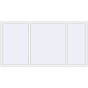REHAU Euro 60 2500x1300 мм Білий (RAL 9016) з двох сторін REHAU Euro 60 2500x1300 мм Білий (RAL 9016) з двох сторін