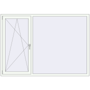 REHAU SYNEGO MD 2000x1400 мм Білий (RAL 9016) з двох сторін REHAU SYNEGO MD 2000x1400 мм Білий (RAL 9016) з двох сторін