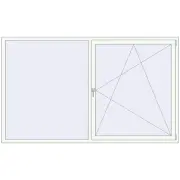 REHAU Brillant-Design 2500x1500 мм Білий (RAL 9016) з двох сторін