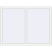 REHAU Euro 70 1600x1200 мм Білий (RAL 9016) з двох сторін
