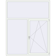 REHAU Euro 70 1800x2260 мм Білий (RAL 9016) з двох сторін