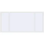 REHAU Brillant-Design 3160x1500 мм Білий (RAL 9016) з двох сторін