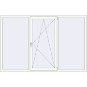 REHAU Brillant-Design 2190x1460 мм Білий (RAL 9016) з двох сторін