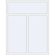 REHAU Euro 60 1500x1900 мм Білий (RAL 9016) з двох сторін