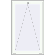 Вікна 900x1500 мм REHAU Euro 70 Білий (RAL 9016) з двох сторін