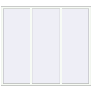 REHAU Euro 60 2050x1800 мм Білий (RAL 9016) з двох сторін