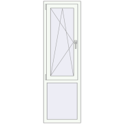 REHAU Brillant-Design 535x1750 мм Білий (RAL 9016) з двох сторін