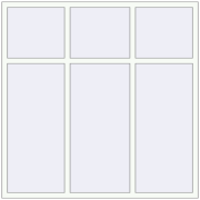 REHAU Euro 60 1800x1800 мм Білий (RAL 9016) з двох сторін