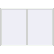 REHAU Euro 60 2400x1680 мм Білий (RAL 9016) з двох сторін