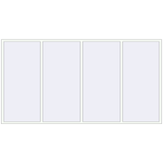 Вікна 3600x1900 мм REHAU Euro 60 Білий (RAL 9016) з двох сторін