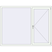REHAU Brillant-Design 1800x1400 мм Білий (RAL 9016) з двох сторін REHAU Brillant-Design 1800x1400 мм Білий (RAL 9016) з двох сторін
