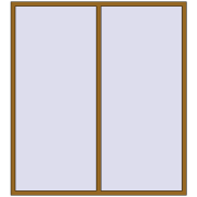 Вікна 2000x2200 мм REHAU Brillant-Design LIGHT_OAK з двох сторін