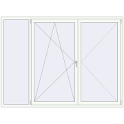 REHAU Euro 60 2300x1700 мм Білий (RAL 9016) з двох сторін
