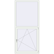 REHAU Brillant-Design 1000x2200 мм Білий (RAL 9016) з двох сторін
