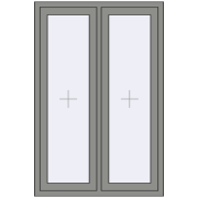 Altest Pony 375 1000x1500 мм RAL 9007 Grey aluminium з двох сторін Altest Pony 375 1000x1500 мм RAL 9007 Grey aluminium з двох сторін