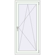 REHAU SYNEGO MD 720x1500 мм Білий (RAL 9016) з двох сторін REHAU SYNEGO MD 720x1500 мм Білий (RAL 9016) з двох сторін