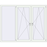 REHAU SYNEGO MD 2000x1600 мм Білий (RAL 9016) з двох сторін REHAU SYNEGO MD 2000x1600 мм Білий (RAL 9016) з двох сторін