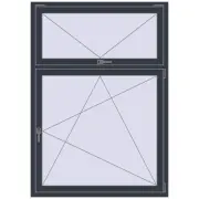 REHAU Brillant-Design 1200x1700 мм ANTHRACITE_GREY_STRUKTURAL з двох сторін