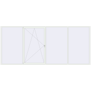 REHAU Euro 60 5000x2150 мм Білий (RAL 9016) з двох сторін REHAU Euro 60 5000x2150 мм Білий (RAL 9016) з двох сторін