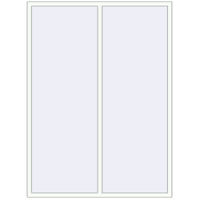 REHAU Brillant-Design 1660x2250 мм Білий (RAL 9016) з двох сторін REHAU Brillant-Design 1660x2250 мм Білий (RAL 9016) з двох сторін