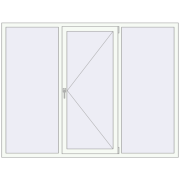 REHAU Euro 70 2100x1600 мм Білий (RAL 9016) з двох сторін