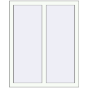 REHAU Euro 60 770x1040 мм Білий (RAL 9016) з двох сторін REHAU Euro 60 770x1040 мм Білий (RAL 9016) з двох сторін