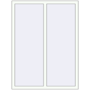 REHAU Euro 60 1055x1455 мм Білий (RAL 9016) з двох сторін REHAU Euro 60 1055x1455 мм Білий (RAL 9016) з двох сторін