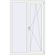 REHAU Euro 70 1070x1670 мм
