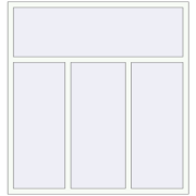 Вікна 1600x1700 мм REHAU Euro 60 Білий (RAL 9016) з двох сторін