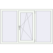 REHAU Brillant-Design 1500x1000 мм Білий (RAL 9016) з двох сторін
