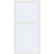 REHAU Euro 70 900x1850 мм Білий (RAL 9016) з двох сторін