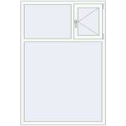 REHAU Brillant-Design 1300x1900 мм Білий (RAL 9016) з двох сторін