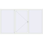 REHAU Euro 60 2900x1700 мм Білий (RAL 9016) з двох сторін