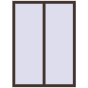 Altest Pony 375 1100x1500 мм RAL 8017 Chocolate brown з двох сторін