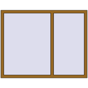 REHAU Euro 70 1480x1160 мм LIGHT_OAK з двох сторін
