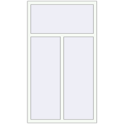 REHAU Euro 60 1020x1790 мм Білий (RAL 9016) з двох сторін