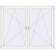 REHAU SYNEGO MD 2000x1600 мм Білий (RAL 9016) з двох сторін