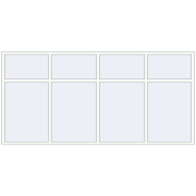 REHAU Brillant-Design 3300x1600 мм Білий (RAL 9016) з двох сторін REHAU Brillant-Design 3300x1600 мм Білий (RAL 9016) з двох сторін